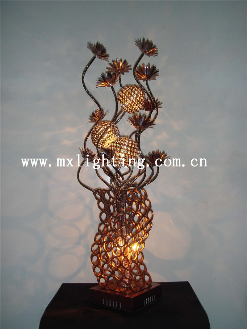 Coffee Aluminum Table Lamp for Decorative 7680-5