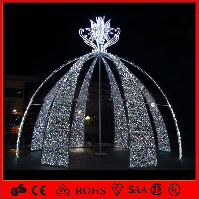 3D LED Outdoor Christmas Decoration Large Arch Lights