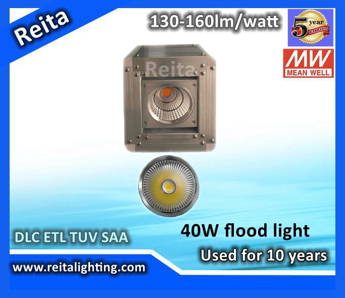 Newest Arrival Aluminum LED Floodlight 40W Outdoor