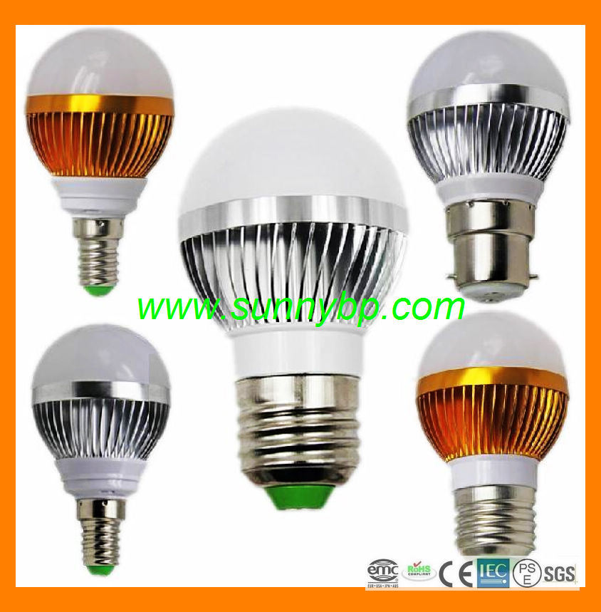 2015 Hot High Quality E27 3W LED Light Bulb