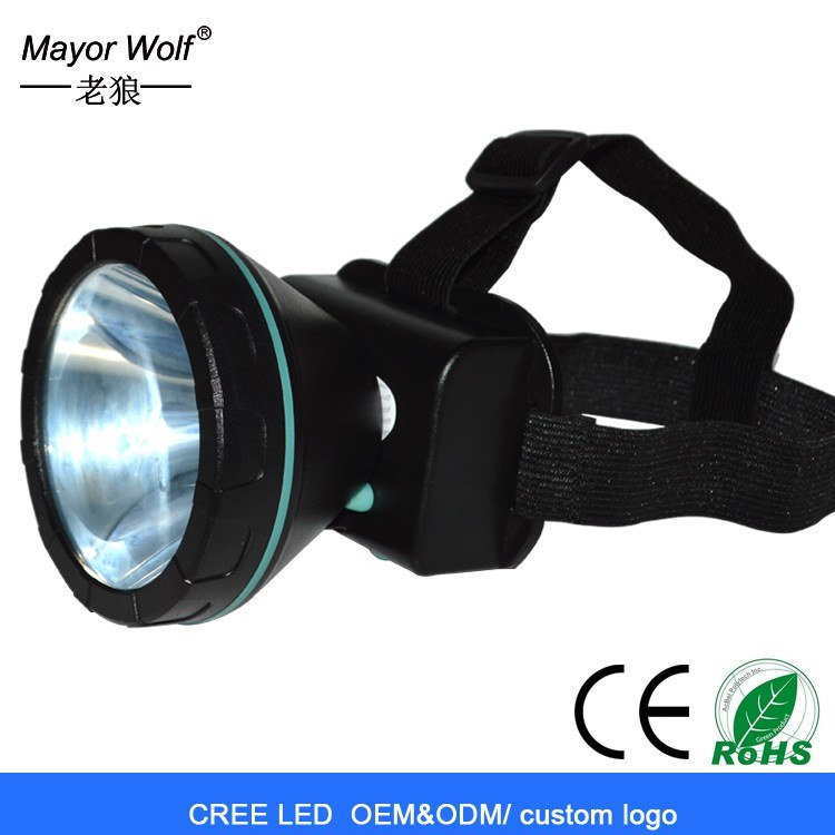 3W Cheap Plastic Bulk LED Headlight Headlamp with Long Working Time