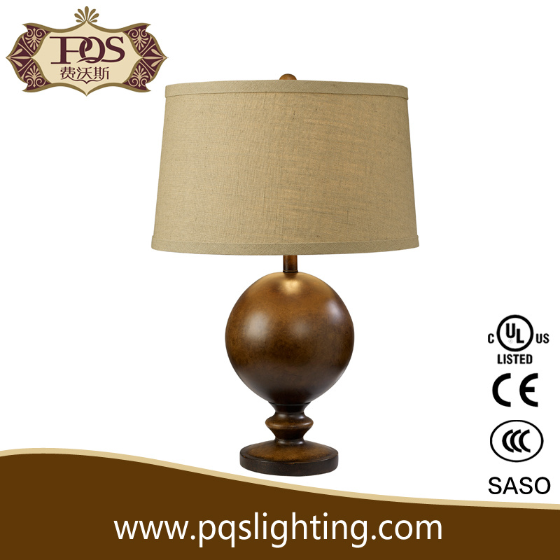 Brown Ball Style Home Art Lighting Table Lamp (P0061TA)