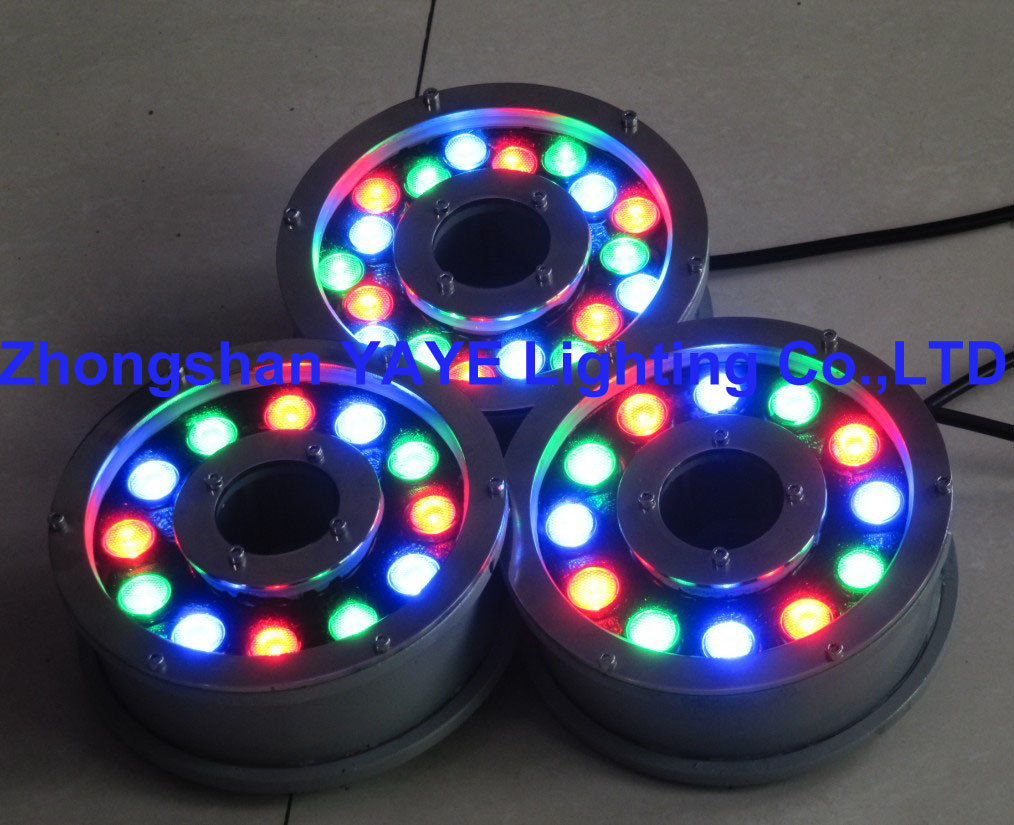 Yaye IP68 RGB 18W LED Underwater Light with DMX512 Controller