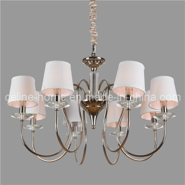 Crystal Pendant Lamp with Fabric Shade (SL2046-8)