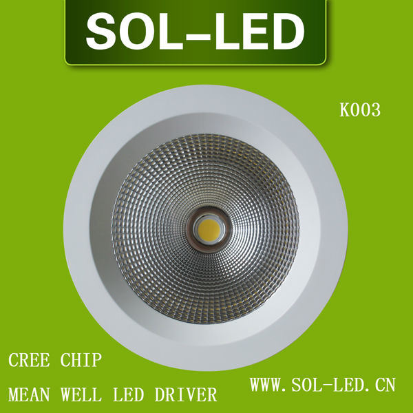 CREE COB 30W LED Down Light with Mean Well Driver