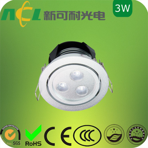3W LED Ceiling Light / Recessed LED Ceiling Light
