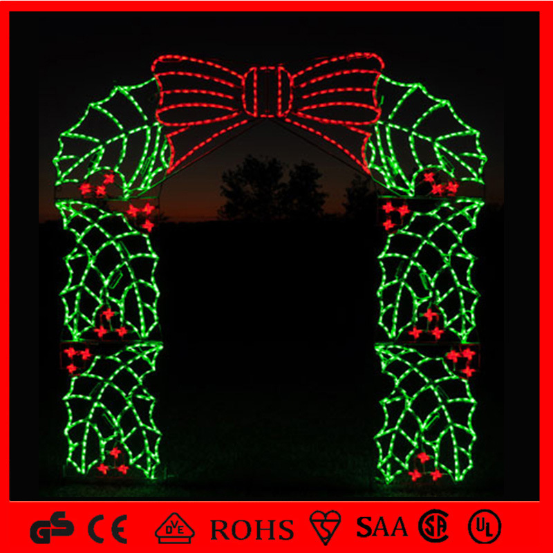 Beautiful LED Outdoor Garden Christmas Light Arch Motif Lights