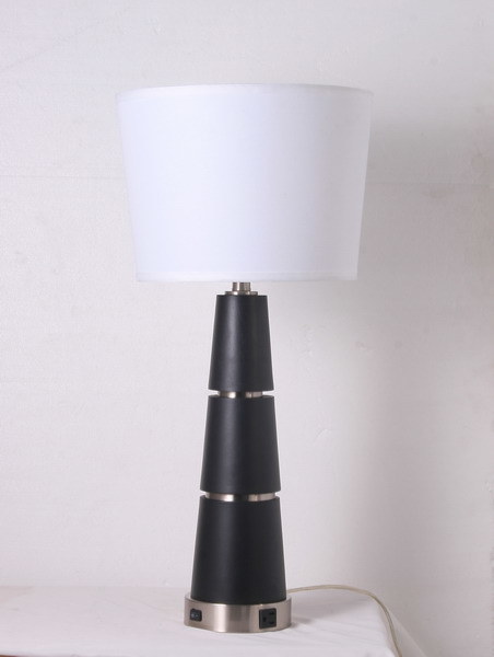 Wood Nightstand Lamp