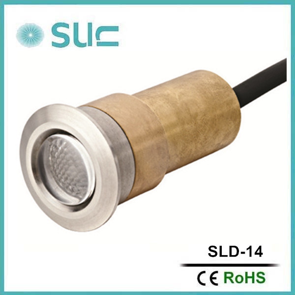 1.2W Brass Recessed Underground LED Light, LED Garden Lights (SLD-14)