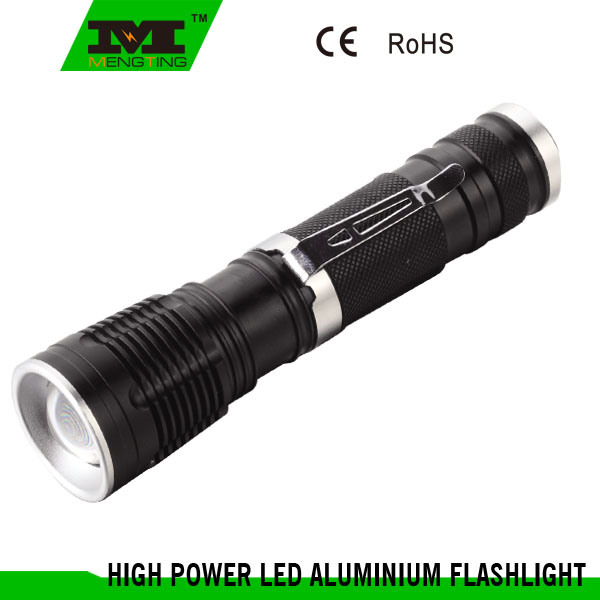 LED Rechargeable Flashlight with Pen Clips