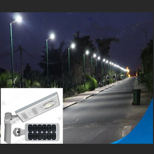 LED Solar PIR Motion Sensor Lights, All in One Solar Street Light Solar Area Light 15watt
