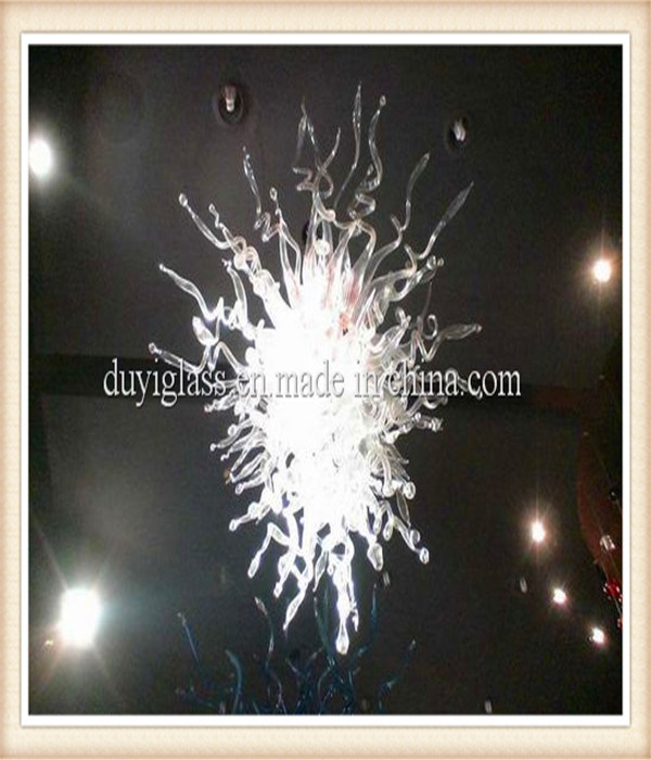 White Blown Glass Chandelier Lighting for Home Decoration