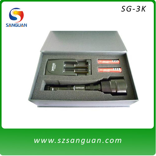 SG-3K Aluminum CREE XM-L T6 LED Flashlight
