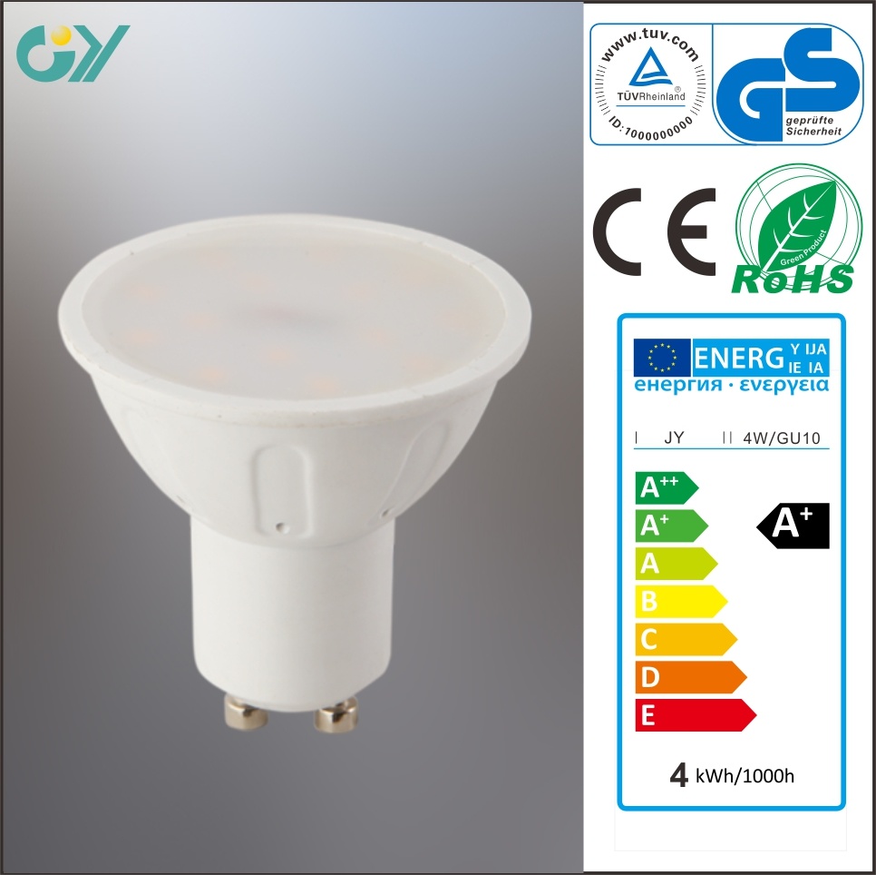 3W LED GU10 Spotlight with CE RoHS TUV Approved