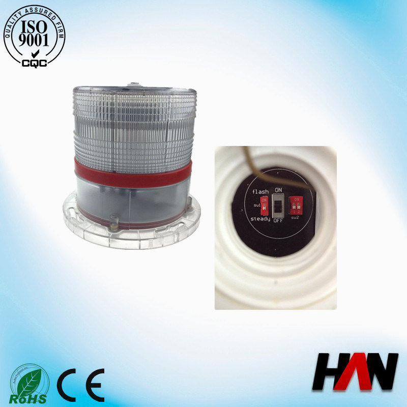 Red LED Low Intensity Solar Powered LED Obstruction Lights