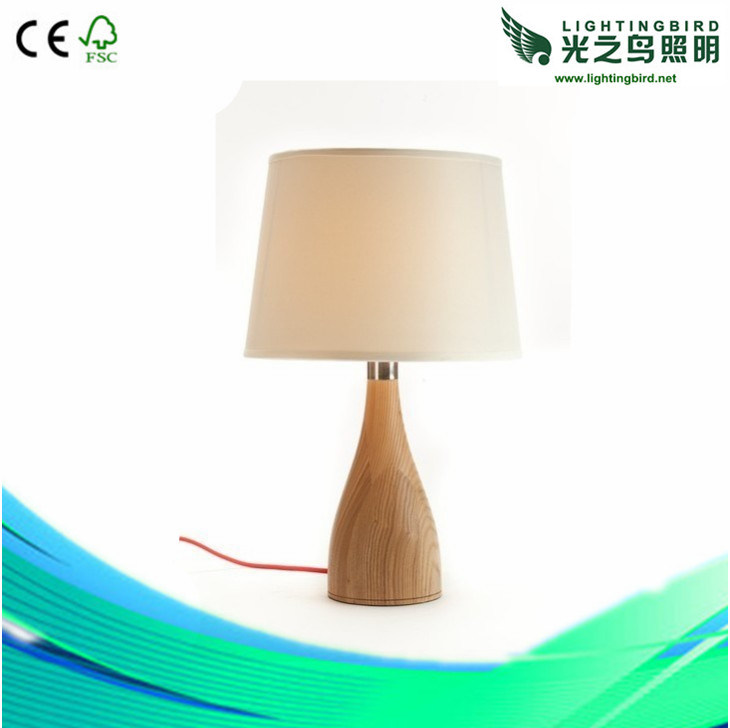 Lightingbird Elegant Standard Light Wood Table Lamp (LBMT-JM)