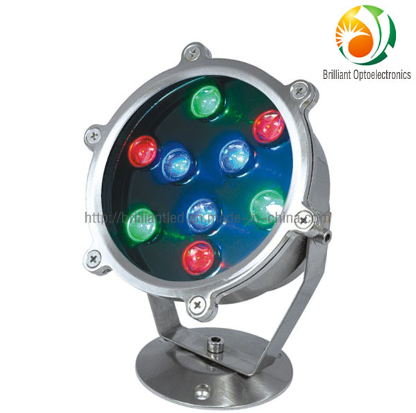 9W 12V LED Underwater Light with CE and RoHS Certification