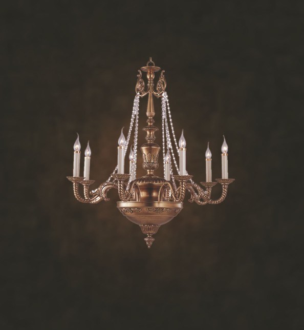 8 Light Decoration Modern Copper Chandelier