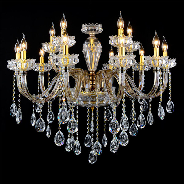 2015 Hotel Dining Room Candles Crystal Glass Chandelier