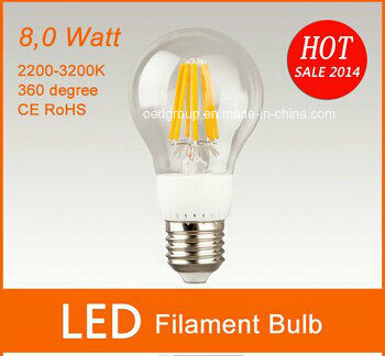 E27 LED Filament Bulb 8W