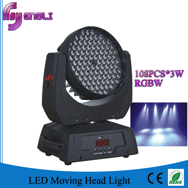 Professional 108PCS LED Stage Moving Head Wash Light (HL-006YS)