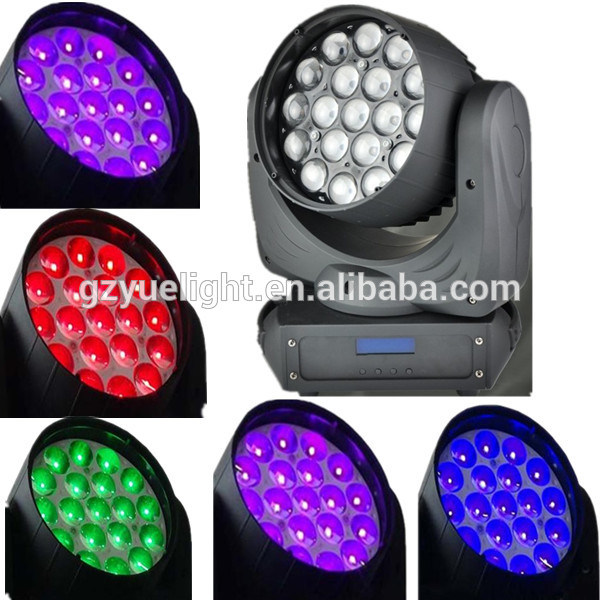 19PCS 12W LED Moving Head Light with Zooming