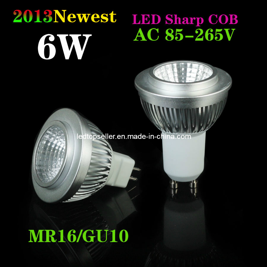 6W GU10/MR16 COB LED Spotlight (SD0115)