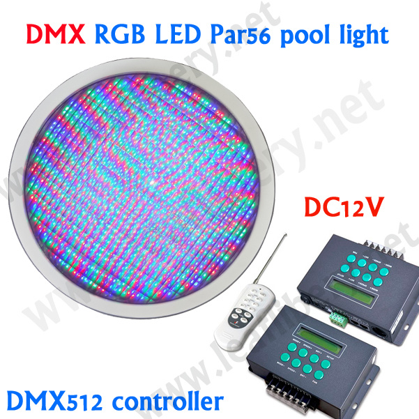 3528 SMD LED PAR56, DMX Light for Swimming Pool Light IP68 Waterproof