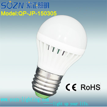 5W Bulb LED Light with High Power LED for Energy Saving