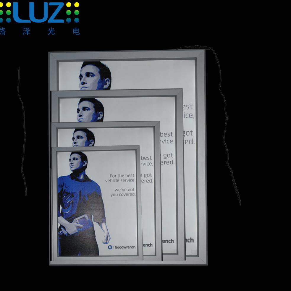 Ultra Slim LED Aluminum Poster Frame, LED Poster Frame  (LZ-IDSB-AL2130-A2)