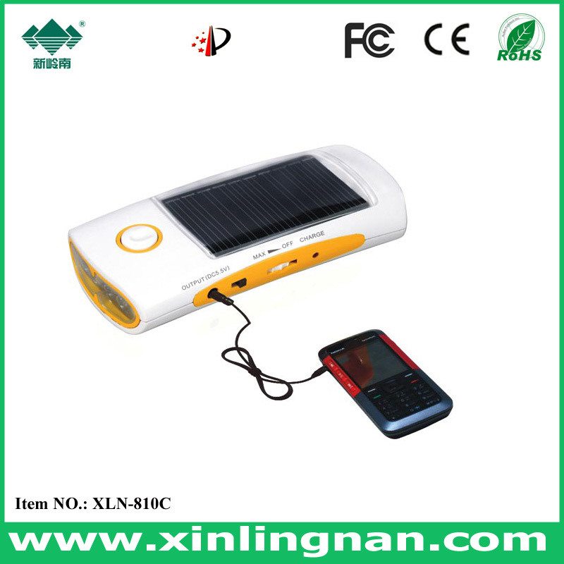 LED Flashlight with Solar Charger & Cellphone Solar Charger & Portable Solar Charger