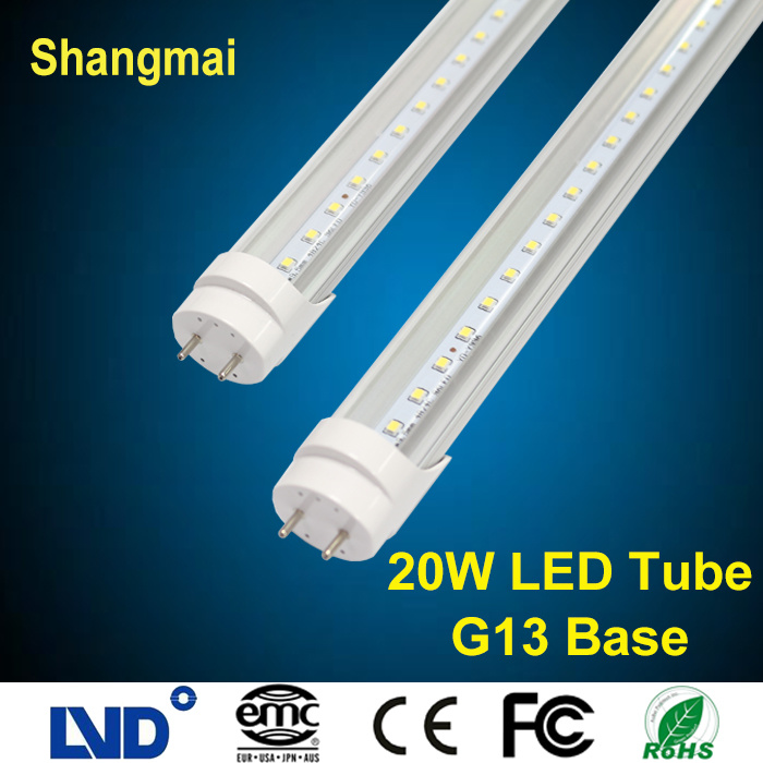 1.2m/4ft Energy Saving High CRI 20W LED Tube Light