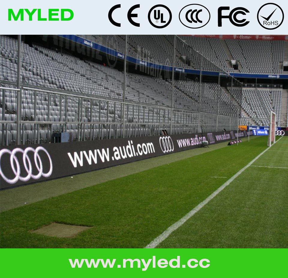 Football Stadium LED Display Screen, LED Stadium TV Screen, Soccer Football Stadium Perimeter LED Screen Display
