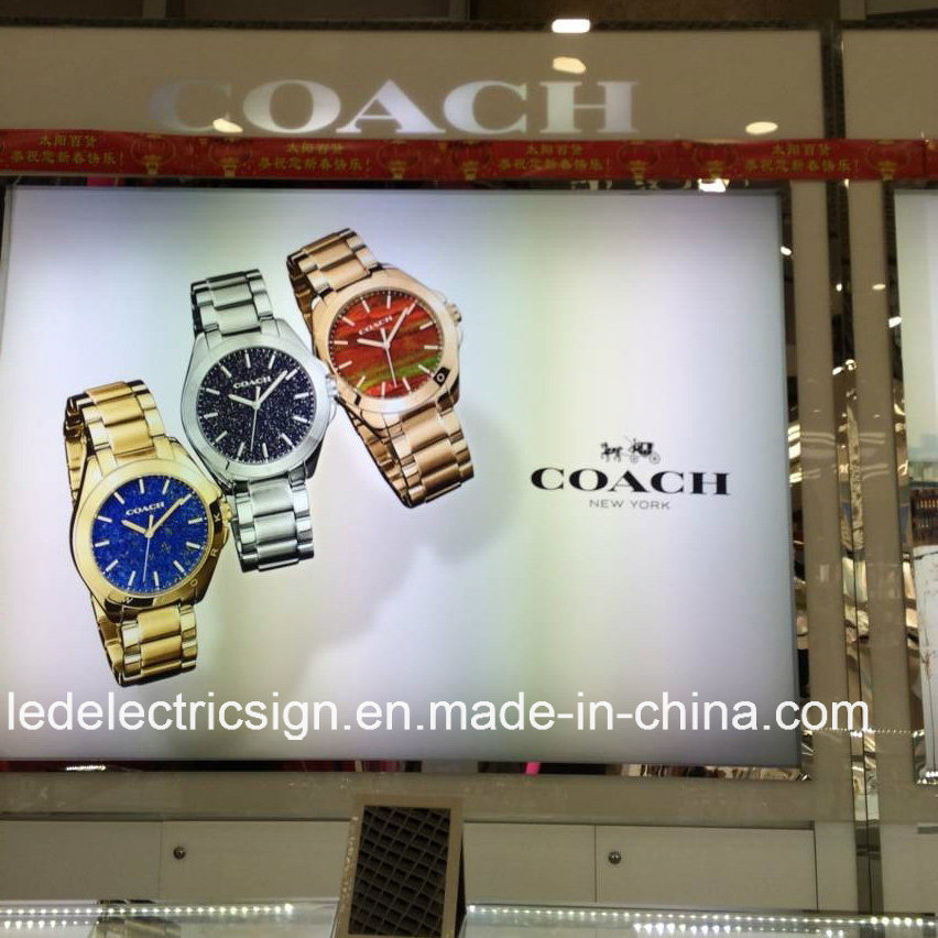 LED Watch Advertising Display Light Box with Snap Frame