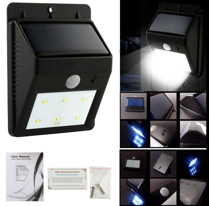 Long Time Life Cost Effective Solar LED Outdoor Wall Light
