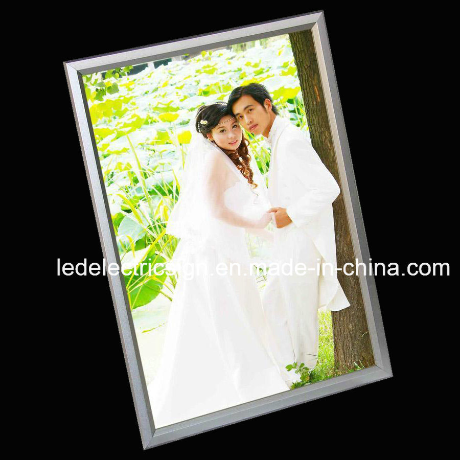 LED Aluminum Snap Frame Wedding Picture Light Box
