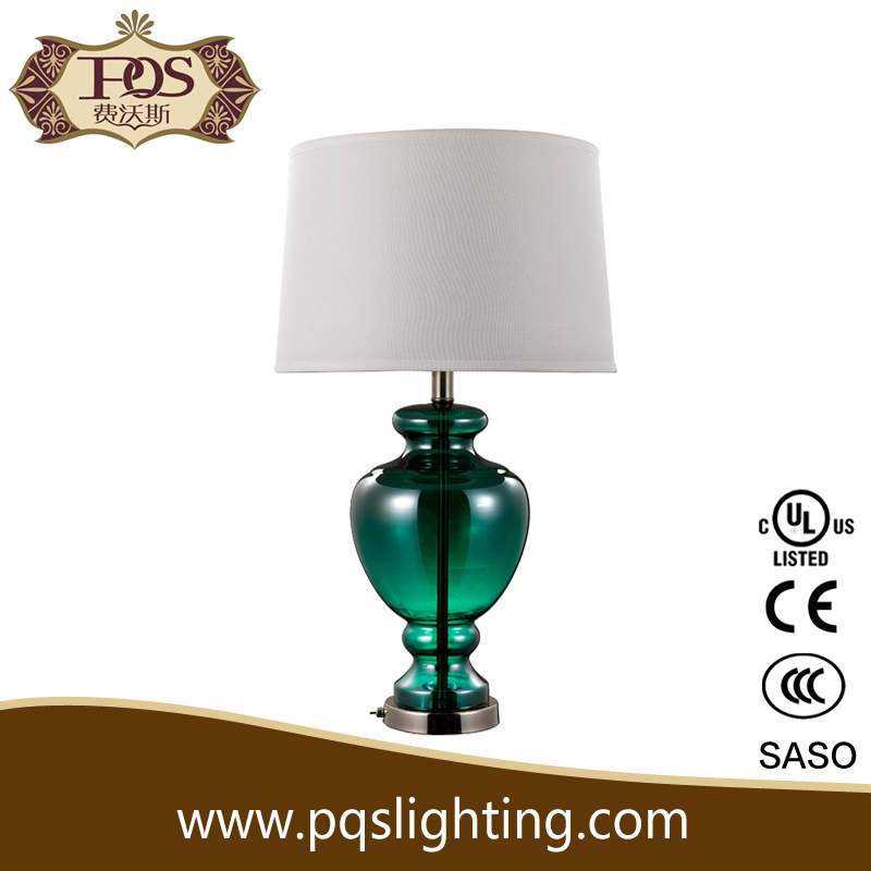 Green Transparent Glass Table Lamp