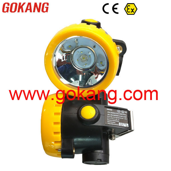 Kl1.2ex Cordless Mining Cap Lamp, Atex Approved Mining Safety Helemt Lamp