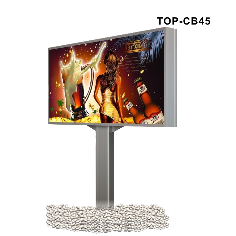 Outdoor Stand LED Advertising Display Light Box with Pole