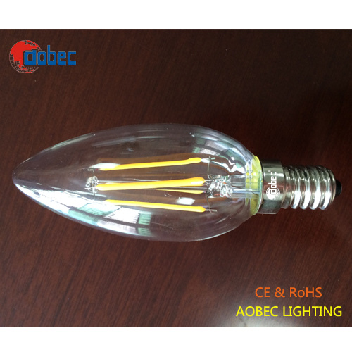 LED Filemant Candle Bulb 3W