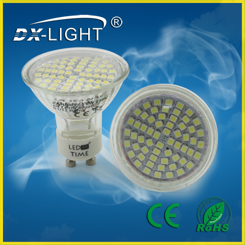 Dx0504 3.5W SMD5050 340lm Glass LED Spotlight with GU10/E14/E27