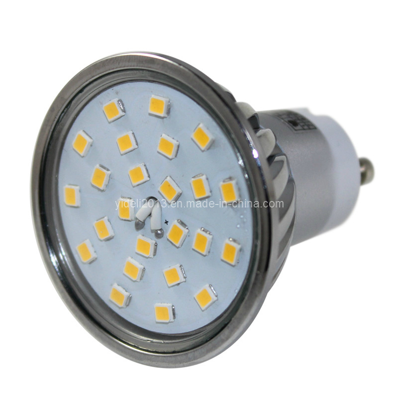 New Dimmable 400lm 2700k Ww 24 2835 SMD LED Cup Spotlight Bulb GU10