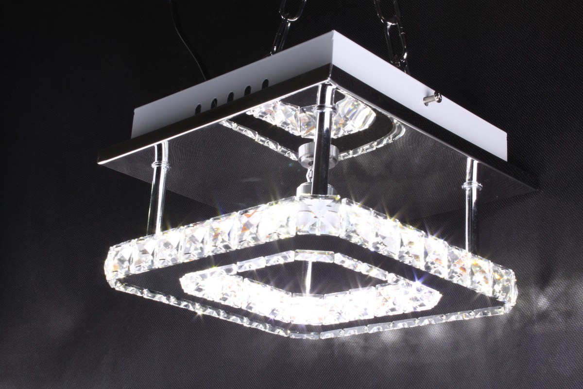 New Design Crystal Chandelier Crystal LED Ceiling Light (KLD-60018)