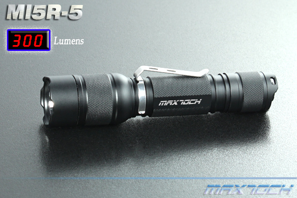 5W R5 300LM CR123 Superbright LED Flashlight (MI5R-5)
