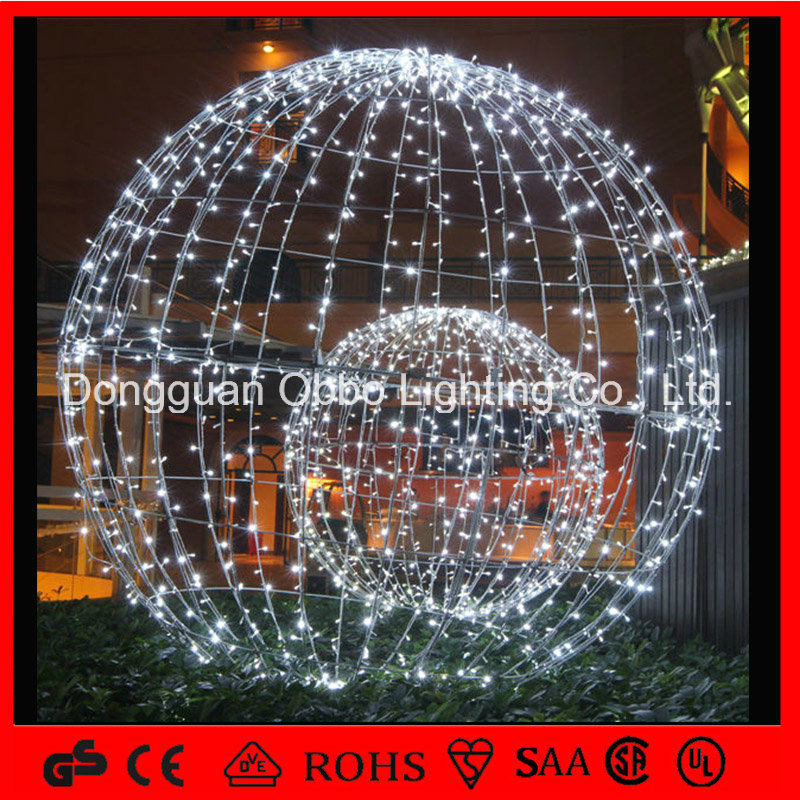 Outdoor Garden Decoration White Big Artificial LED Ball Light