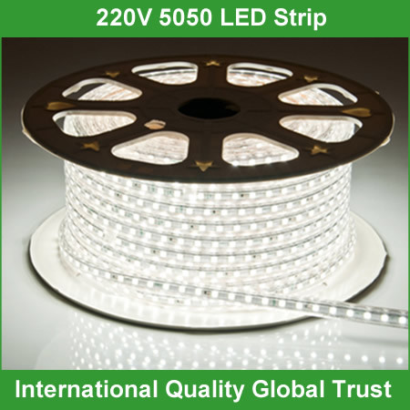 SMD5050 Flexible LED Strip Light 220V