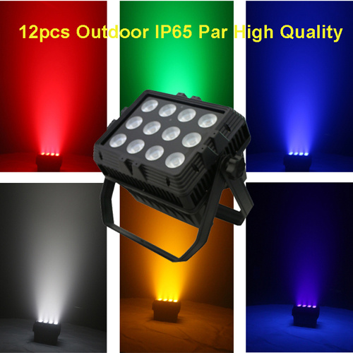 Outdoor Architectural LED PAR Zoom Stage Light / RGBW 4in1 IP65 Waterproof 12X10W LED PAR Light