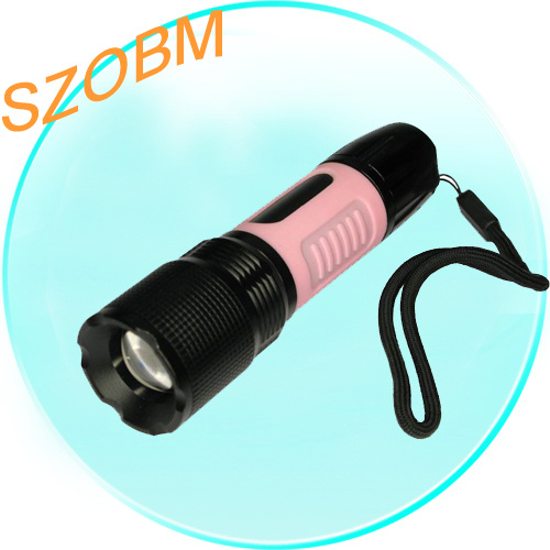 1W LED Flashlight 3 Mode Adjustable Zoom Focus Flashlight