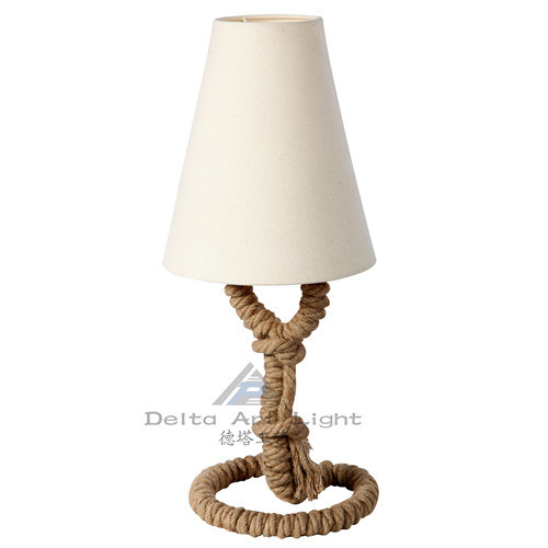 Rattan Base Design Table Lamp with Linen Shade for Modern Decoration (C5008263)