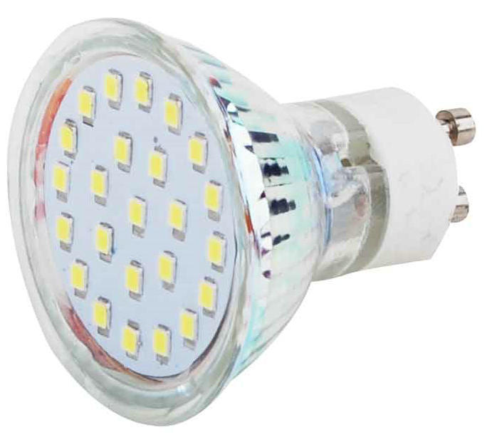 5W LED Glass Spotlight with GU10 Socket